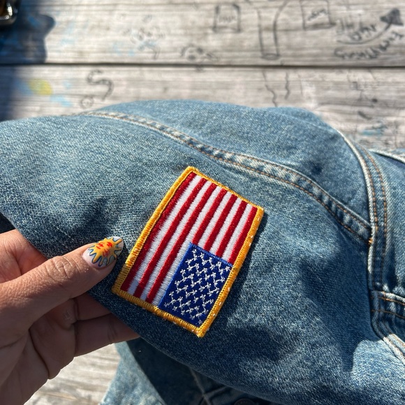 Vintage Abercrombie & Fitch Blue Denim Trucker Jacket Men’s medium Rare - Picture 9 of 10